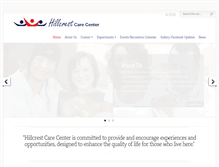 Tablet Screenshot of hillcrestcare.net